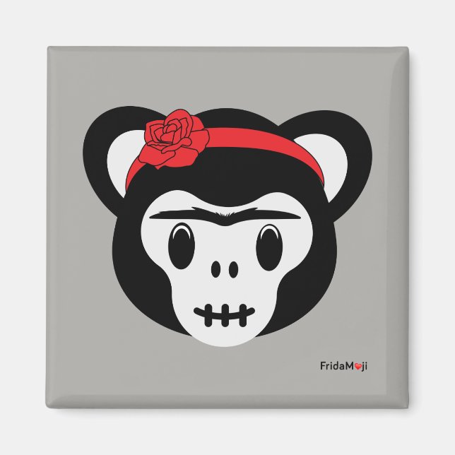Frida Kahlo | FridaMoji - Day of the dead Monkey Magnet (Framsidan)