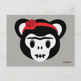 Frida Kahlo FridaMoji - Day of the dead Monkey Vykort