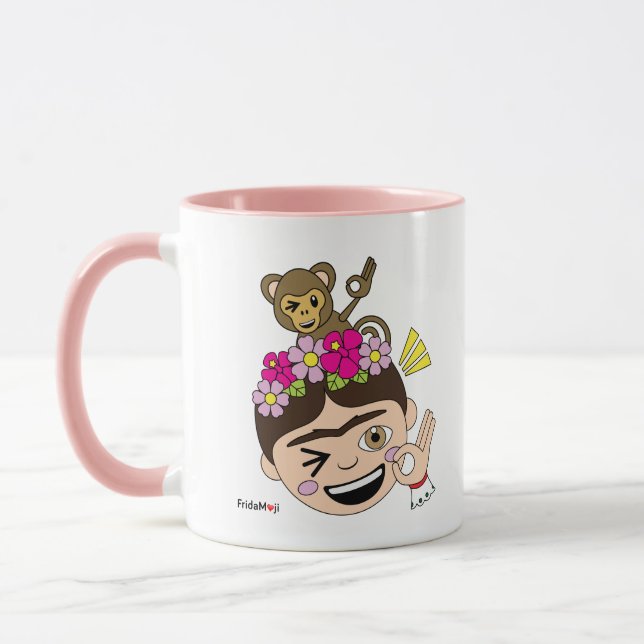 Frida Kahlo | FridaMoji - ett reko Mugg (Vänster)