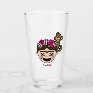 Frida Kahlo   FridaMoji - lyckliga Frida Glaskopp
