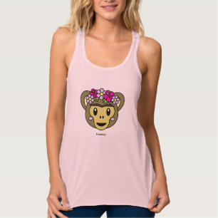 Frida Kahlo   FridaMoji - Monkey Linne Med Racerback