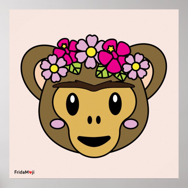 Frida Kahlo | FridaMoji - Monkey Poster (Framsidan)