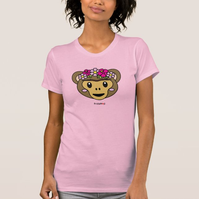 Frida Kahlo | FridaMoji - Monkey T Shirt (Framsida)