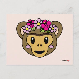 Frida Kahlo   FridaMoji - Monkey Vykort