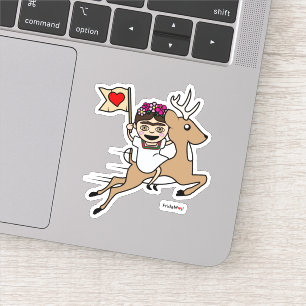 Frida Kahlo   FridaMoji - Reindeer Klistermärken
