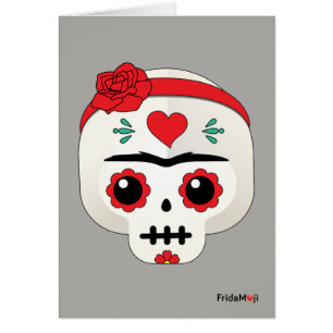 Frida Kahlo   FridaMoji - sockerskalle OBS Kort