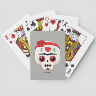Frida Kahlo   FridaMoji - Sugar Skull Casinokort