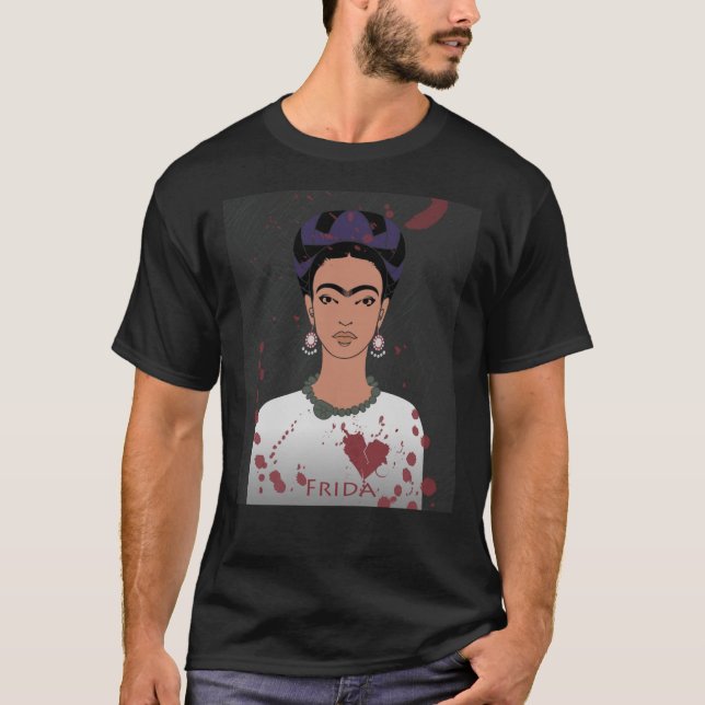 FRIDA KAHLO frieda kahlo mask, frida khalo, frida  T Shirt (Framsida)