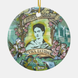 Frida Kahlo Graffiti Julgransprydnad Keramik