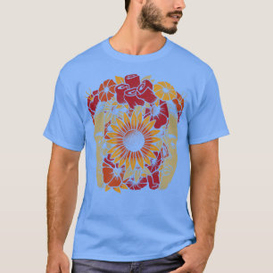 Frida Kahlo Head Flowers av Tobe Fonseca T Shirt