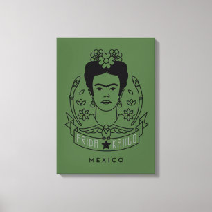 Frida Kahlo   Heroína Canvastryck
