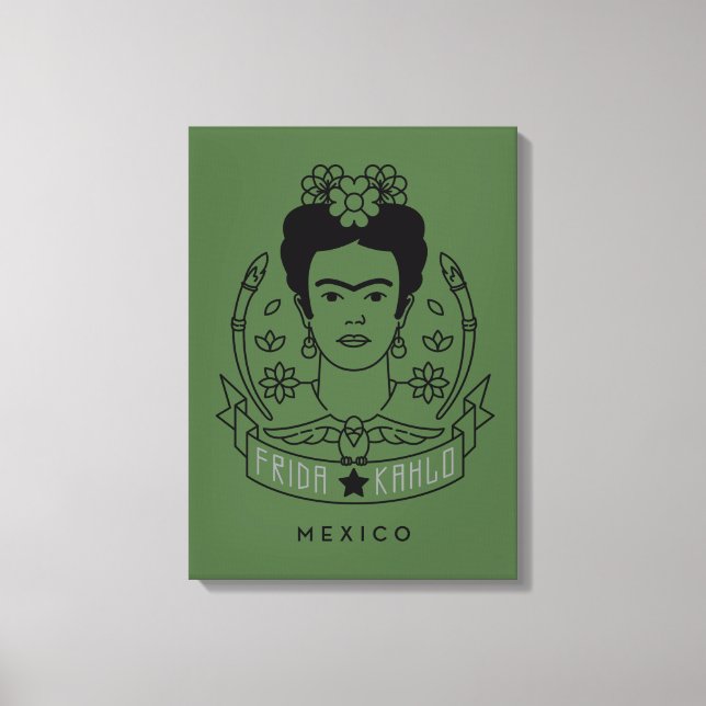 Frida Kahlo | Heroína Canvastryck (Framsida)