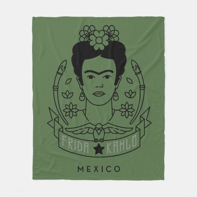 Frida Kahlo | Heroína Fleecefilt (Framsidan)