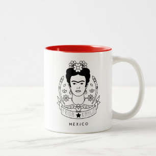Frida Kahlo   Heroína Två-Tonad Mugg