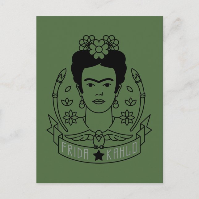 Frida Kahlo | Heroína Vykort (Framsida)