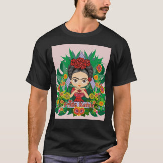 Frida Kahlo hjärtblommor aesthetic Graphic T-Shir T Shirt