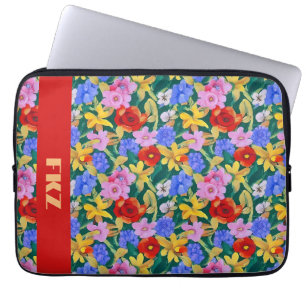 Frida Kahlo Inspired Monogram Laptop Fodral