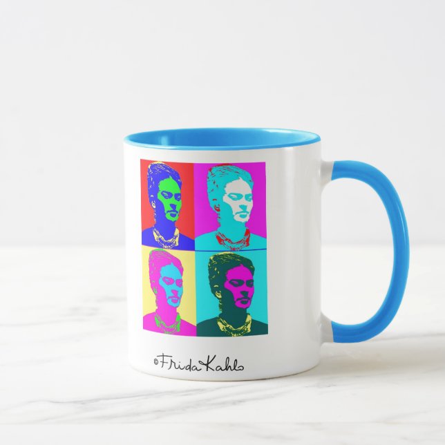 Frida Kahlo Inspired Porträtt Mugg (Höger)