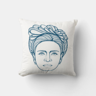 Frida Kahlo Line Art Kudde