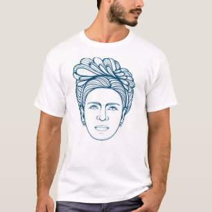 Frida Kahlo Line Art T Shirt