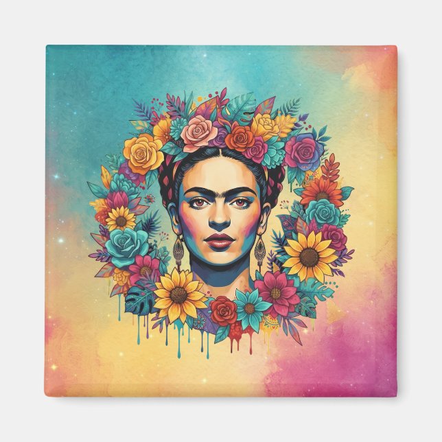 Frida Kahlo Magnet (Framsidan)