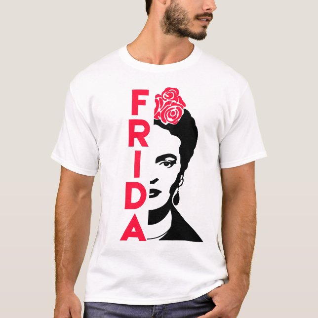 Frida Kahlo Mexican Artist Mexico Shirt T (Framsida)