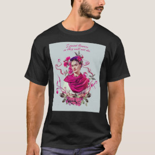 FRIDA KAHLO Mexican Feminist porträtt målande Mou T Shirt