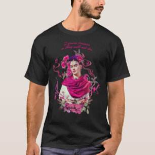 FRIDA KAHLO Mexican Feminist porträtt målning Cla T Shirt