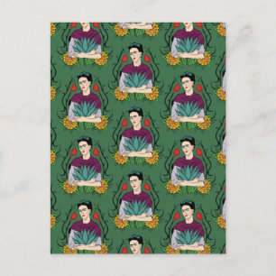 Frida Kahlo   Mexiko Lindo Mönster Vykort