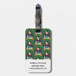 Frida Kahlo   Mi Mexico Lindo mönster Bagagebricka