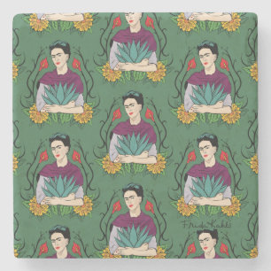 Frida Kahlo   Mi Mexico Lindo mönster Stenunderlägg