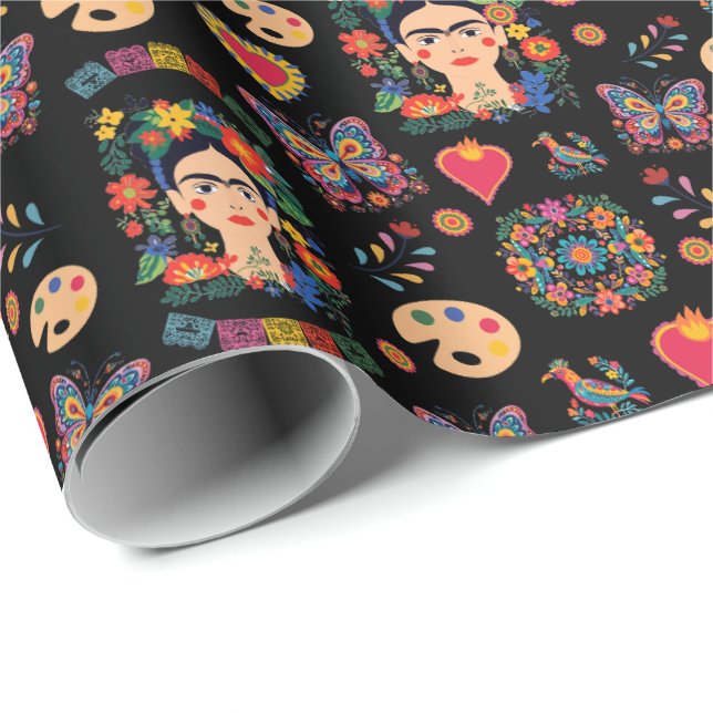 Frida Kahlo Mönster, Mexiko, konstnären Gift Presentpapper (Rullad Hörn)