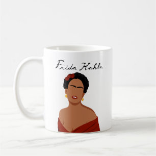 Frida Kahlo Namnteckning Kaffemugg