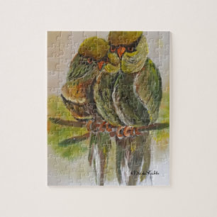 Frida Kahlo Painting Birds Pussel