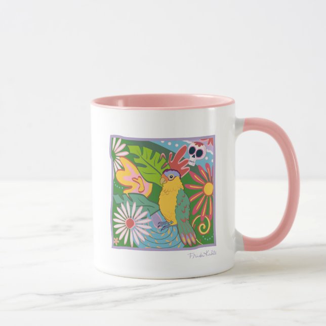 Frida Kahlo Parrot Graphic Mugg (Höger)
