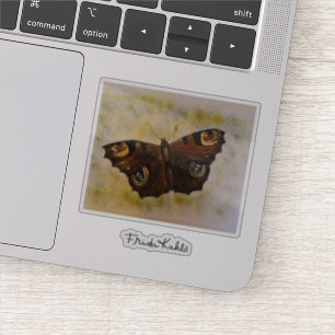 Frida Kahlo Pasent Butterfly Klistermärken