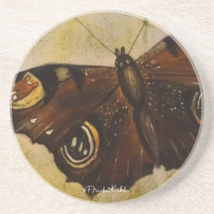Frida Kahlo Pasent Butterfly Underlägg Sandsten