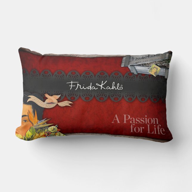 Frida Kahlo - Passion för Life Lumbarkudde (Framsida)