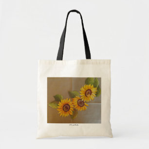 Frida Kahlo Patavlade Sunblommor Tygkasse