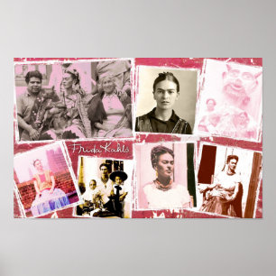 Frida Kahlo Photo Montage Poster
