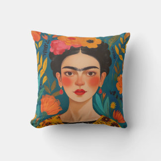 Frida Kahlo Pillow, Cushion, Frida Decor Kudde