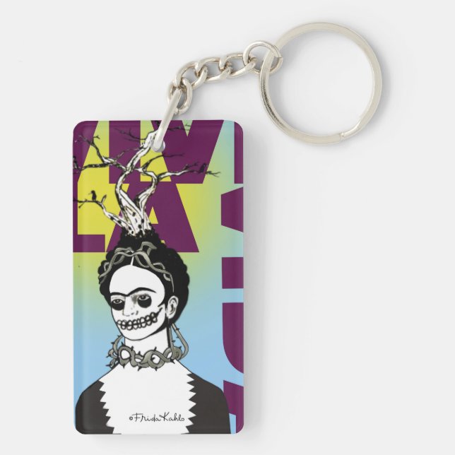 Frida Kahlo Pop Art Porträtt (Baksidan)