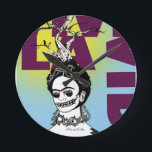 Frida Kahlo Pop Art Porträtt<br><div class="desc">Frida Kahlo de Rivera var en mexikansk målare som var ihågkommen för hennes intensiva och livfulla arbete. Hennes arbete har firats i Mexiko som en symbol för nationell och inhemsk tradition, och av feminister för dess kompromisslösa skildring av kvinnlig erfarenhet och</div>
