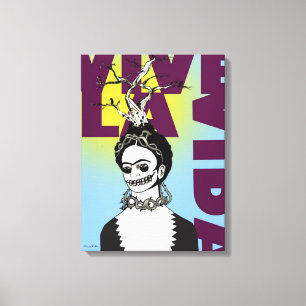 Frida Kahlo Pop Art Porträtt Canvastryck