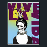 Frida Kahlo Pop Art Porträtt Poster<br><div class="desc">Frida Kahlo de Rivera var en mexikansk målare som var ihågkommen för hennes intensiva och livfulla arbete. Hennes arbete har firats i Mexiko som en symbol för nationell och inhemsk tradition,  och av feminister för dess kompromisslösa skildring av kvinnlig erfarenhet och</div>
