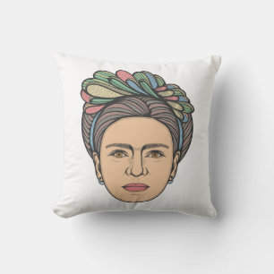 Frida Kahlo Porträtt Art Kudde
