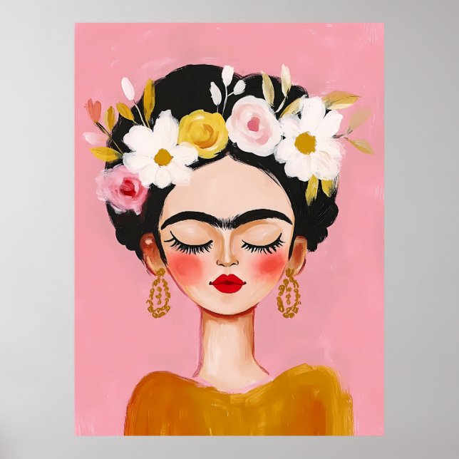 Frida Kahlo-porträtt Poster (Framsidan)