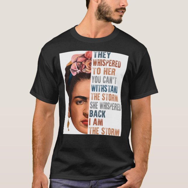 Frida Kahlo  Postcard T Shirt (Framsida)