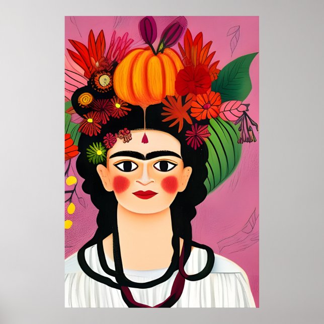 Frida Kahlo poster (Framsidan)