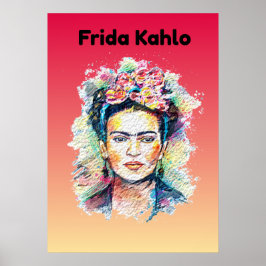 Frida Kahlo Poster Papper (projektionsyta)